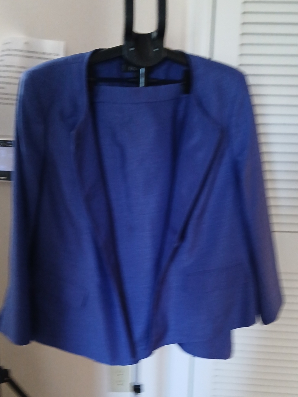 Women's Open-Front Royal Blue Blazer Jacket